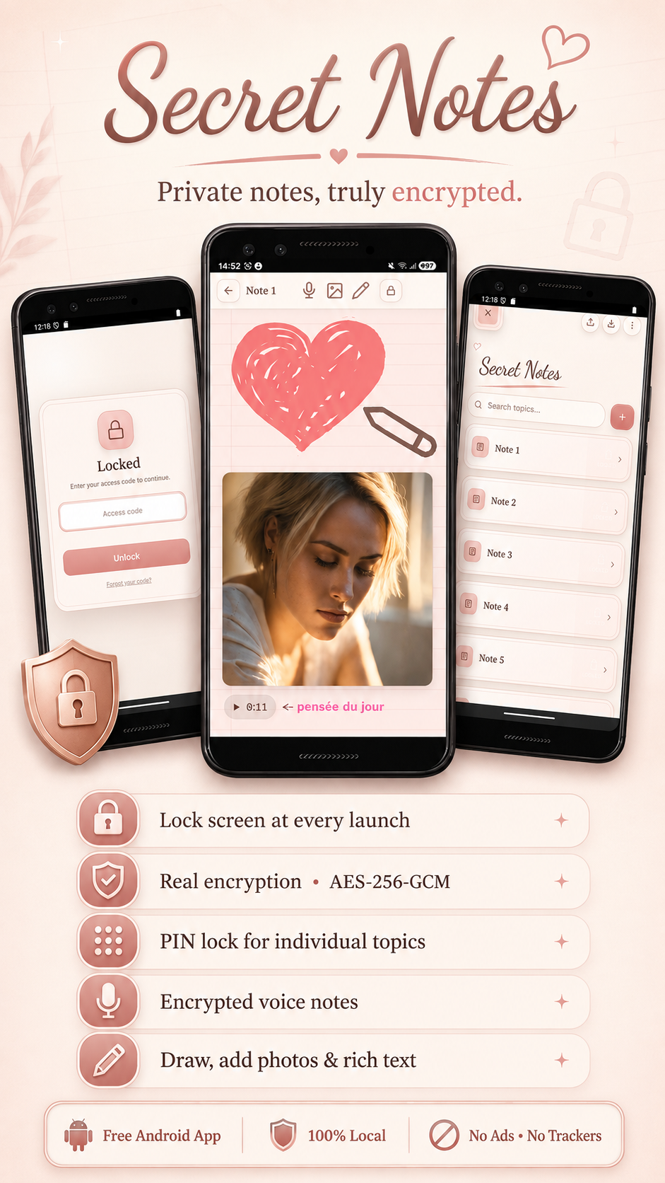 Secret Notes : icône de l'application